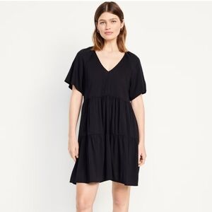 Old Navy NWT black V-neck dress XS Petite